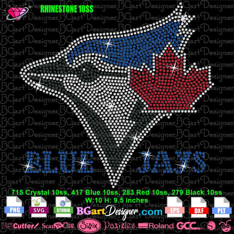 Toronto Blue Jays Logo Rhinestone SVG