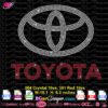 Toyota logo rhinestone svg cricut silhouette, toyota bling digital rhinestone template