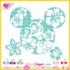 Tropical Mickey mouse, silhouette disney vacation, mickey svg file, disney vector image, Hawaii mickey, digital download