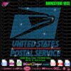 USPS United States Postal Service rhinestone svg, usps new logo rhinestone svg, usps eagle logo bling rhinestone template