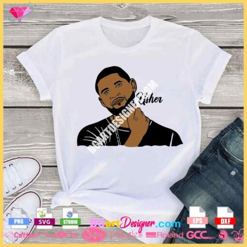 usher activism svg, usher layered svg cuttable file, usher cricut svg download