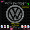 Volkswagen Emblem logo rhinestone svg cricut silhouette, Volkswagen bling transfer svg, Volkswagen logo emblem rhinestone svg, Volkswagen rhinestone template svg