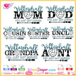 volleyball family bundle svg cricut, volleyball mom svg, volleyball you just got served sublimation png