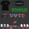 vote rhinestone mask svg, vote svg files for cricut, silhouette rhinestone template svg cutting