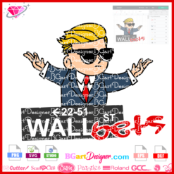 WSB WallStreetBets svg cricut silhouette download digital, Wall Street Bets Subreddit png svg sublimation vector layered cut file