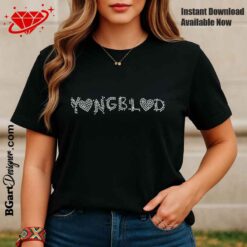 yungblud English singer heart logo rhinestone design concert svg plt download