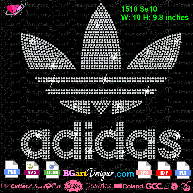 Download lllᐅAdidas logo Rhinestone download - cricut silhouette ...