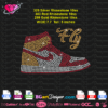 download Jordan’s Airforce 23 sneaker shoes rhinestone template svg plt dxf digital bling transfer