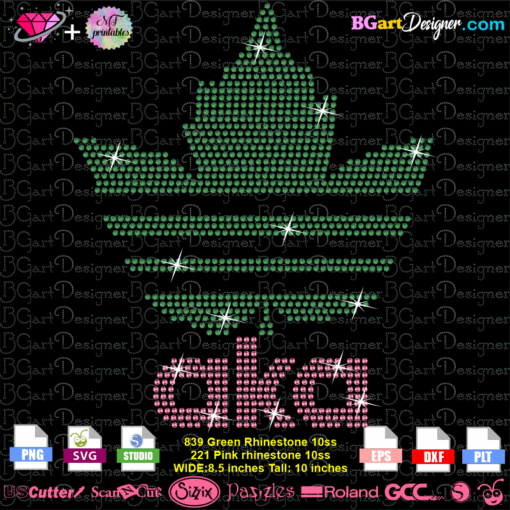 AKA Ivy Leaf adidas rhinestone, aka pearls 1908 bling svg cricut silhouette, Aka scatter circle rhinestone template, sorority instant download cut file, Alpha Kappa Alpha bling digital template