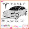 Download Tesla Model 3 corner view svg cricut silhouette, png sublimation EV electric vehicle car digital file SVG, studio3, dxf eps, cricut cameo cut files, download, vector file layered vinyl