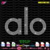 alo logo sport rhinestone svg file