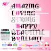 amazing loving strong happy beautiful brilliant, mothers quote svg, mother svg layered vinyl cut file
