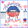American Woman Dripping Lips svg cricut silhouette, afro biting lips svg download, american flag lips svg, 4th of July Lips SVG American Flag Lips SVG
