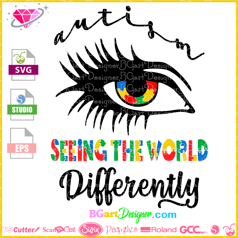 Download lllᐅAutism Seeing the World Differently - cut file cricut ...