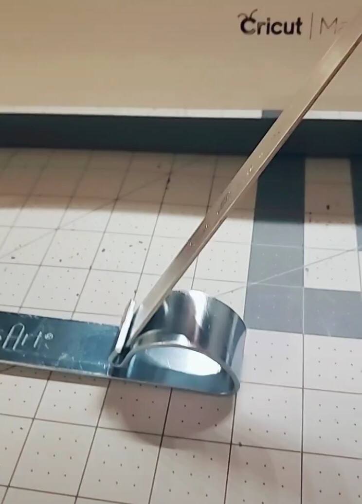 bending the engraved bracelet