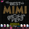 best mimi ever rhinestone template svg, best mom ever bling svg iron on cricut silhouette