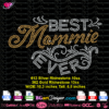 best mommie ever rhinestone template svg, best mom ever bling svg iron on cricut silhouette