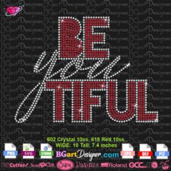 Beyoutiful outline rhinestone svg cricut silhouette, Be you tiful rhinestone bling SVG, hotfix transfer vector cuttable cricut, beyoutiful, be you, inspirational quotes, signs, rhinestone, gift for her, believe in yourself, you are beautiful