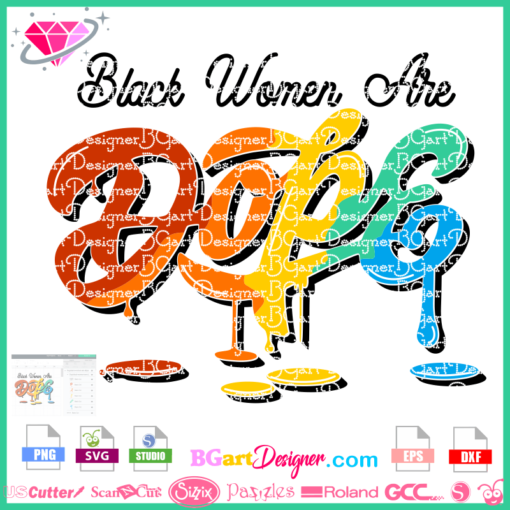 Black women are dope SVG cricut silhouette, black girl magic svg, black excellence svg, black queen svg, pretty dope svg vector cut file