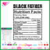 Black father nutrition facts svg, black father svg cricut silhouette, melanin king svg cuttable, black father cuttable layered