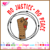 no justice no peace svg, black live matter svg cricut, george floy justice svg, end police brutality svg