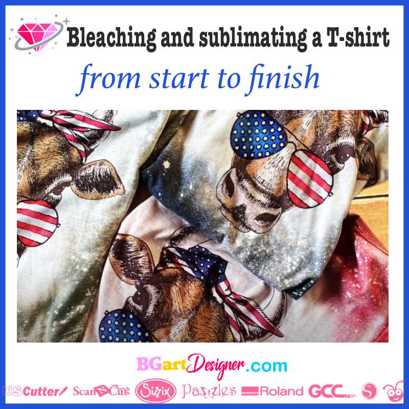 Bleaching and sublimating a T-shirt from start to finish