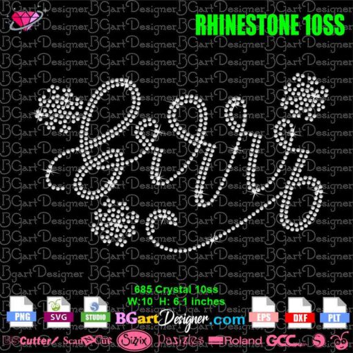 brrrr winter snowflake rhinestone svg, Sweater weather bling SVG, snow rhinestone download svg