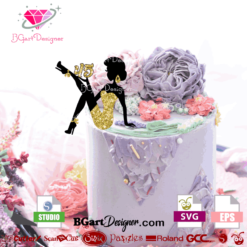 Download Lllá…sitting Girl Cake Topper Download The Best Cut Files Cricut Silhouette