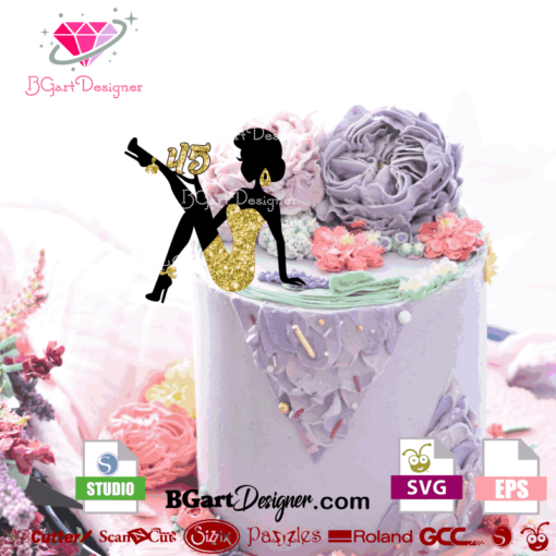Butterfly Happy Birthday Cake Topper Graphic by Digital Design Sparkle ·  Creative Fabrica