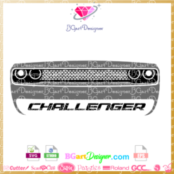 dodge challenger 2019 svg file, vector cricut files, silhouette cameo, challenger hellcat Racing SVG, Muscle car