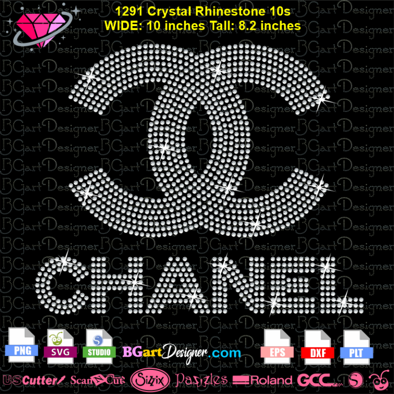 lllᐅChanel logo rhinestone download - bling logos cricut silhouette