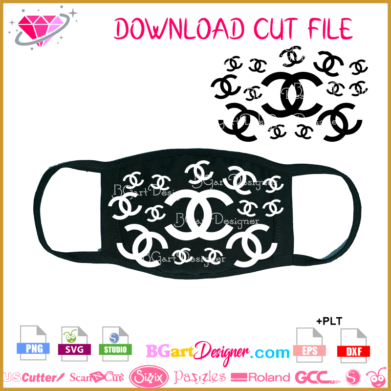 Download lllᐅDownload face mask CHANEL - cut file cricut silhouette