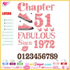 chapter 51 fabulous since 1972 svg, chapter 56th Fabulous since 1967 svg