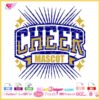 Cheer Mascot SVG design with bold letters and customizable space for mascot name, ideal for creating team-themed crafts using cutting machines.