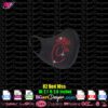 chick fil logo rhinestone svg cricut silhouette, chick fil bling mask template download