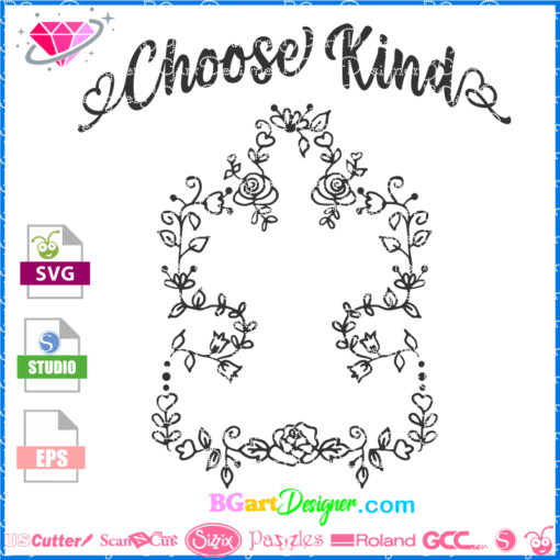 choose kind autism svg, choose kind cricut svg, autism awareness svg cutting file cricut cameo, autism mom world where