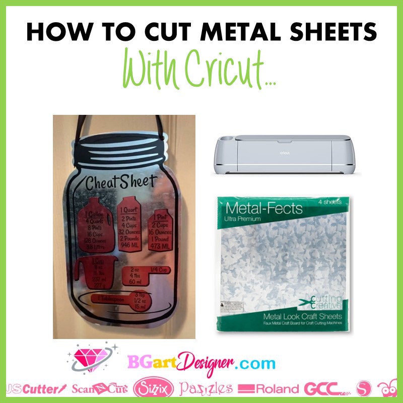 how to cut metal sheets with cricut