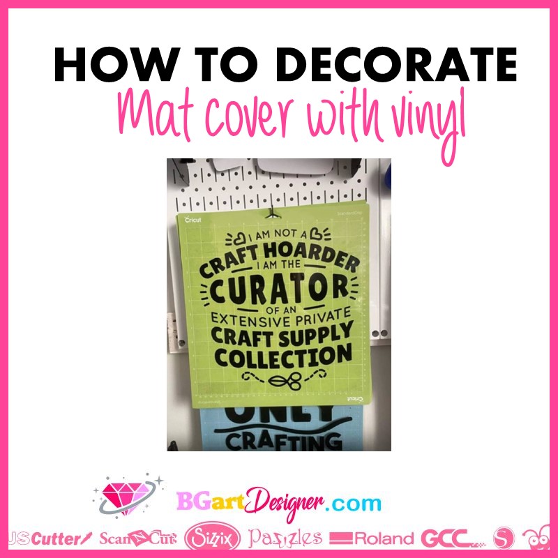 how to decorate mat cover with vinyl