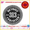 Detroit 313 Certified SVG Design - Layered Vector Cut File for Cricut & Silhouette Projects