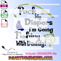 Diapers Fishing grandpa, svg files, cricut, cameo