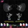 mickey and minnie rhinestone face mask digital download svg cricut silhouette, minnie mickey bling svg download