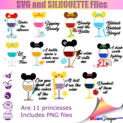 Free Free 348 Disney Princess Wine Glass Svg Free SVG PNG EPS DXF File