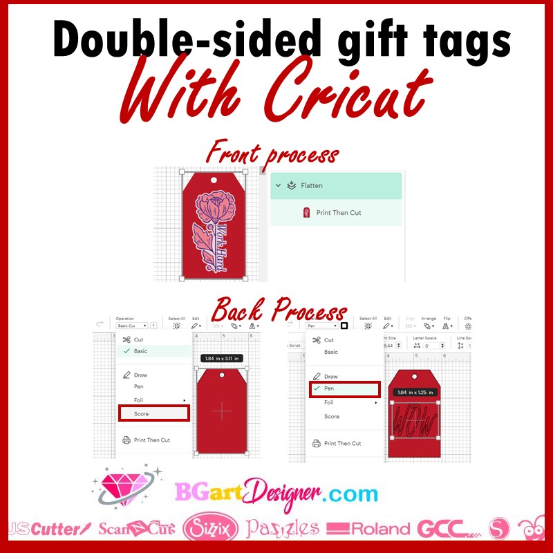 Double Keychain Display Card Template