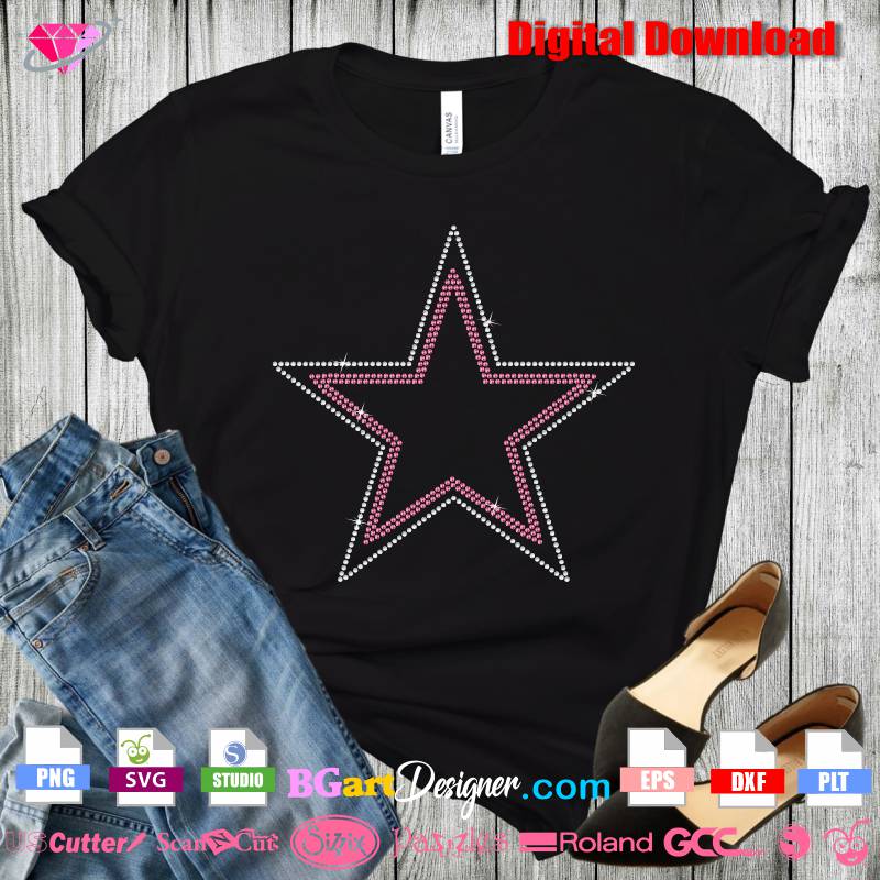 Rock Star SVG Rhinestone Artwork