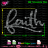 Faith Rhinestone file template svg instant download cricut silhouette cameo files, faith rhinestone transfer iron on