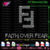 faith over fear fendi rhinestone svg download cricut file silhouette files, rhinestone template iron on