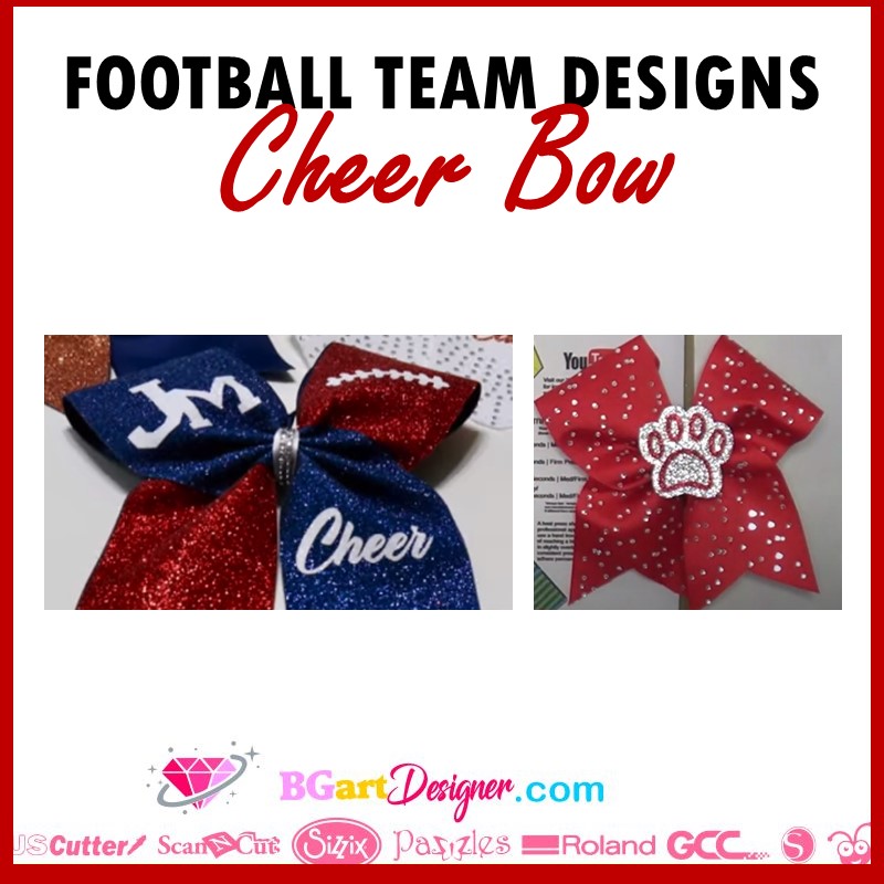 football design cheer bow
