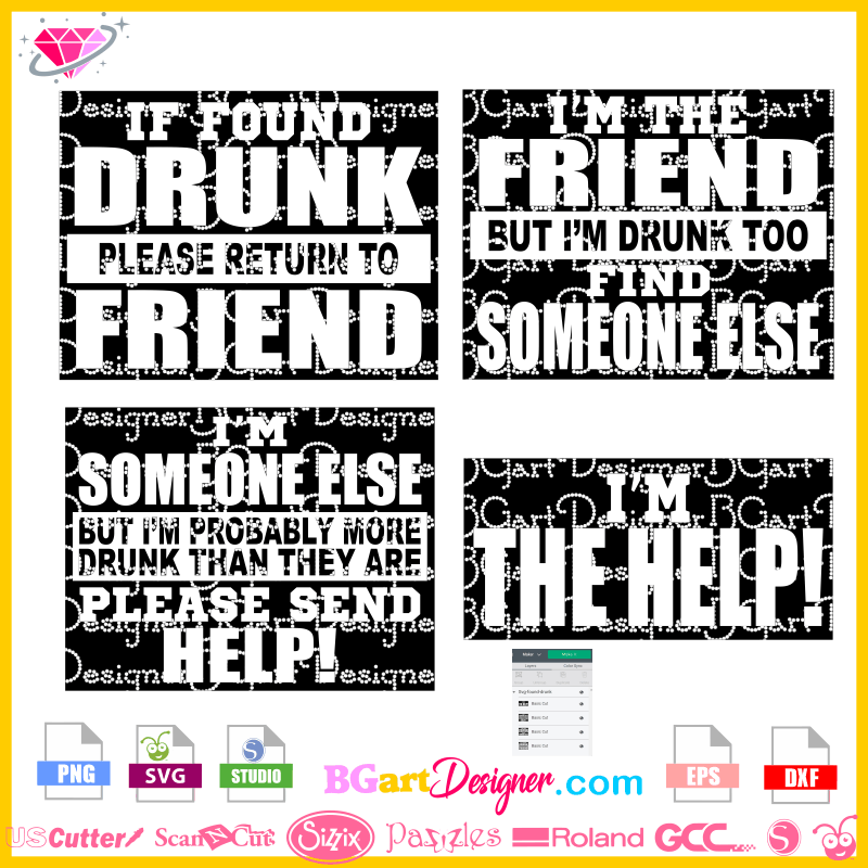 Free Free 56 Cricut Silhouette Friends Frame Svg SVG PNG EPS DXF File