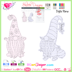 gnomes digital stamp svg png, gnomies svg sketch cricut silhouette download, christmas digital stamp, gnome sketch download