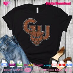 Greenville University bling transfer svg download shirt